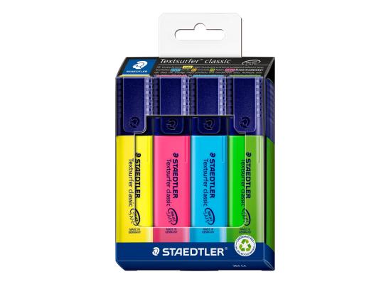 Staedtler Textsurfer Classic 364 Highlighter, Set of 4